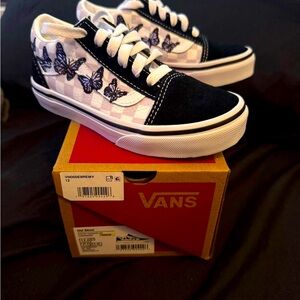 Vans Kids Butterfly Sneakers - Black and White